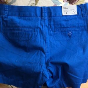 Jcrew chino shorts size 4 5 inch inseam. Blue nwt